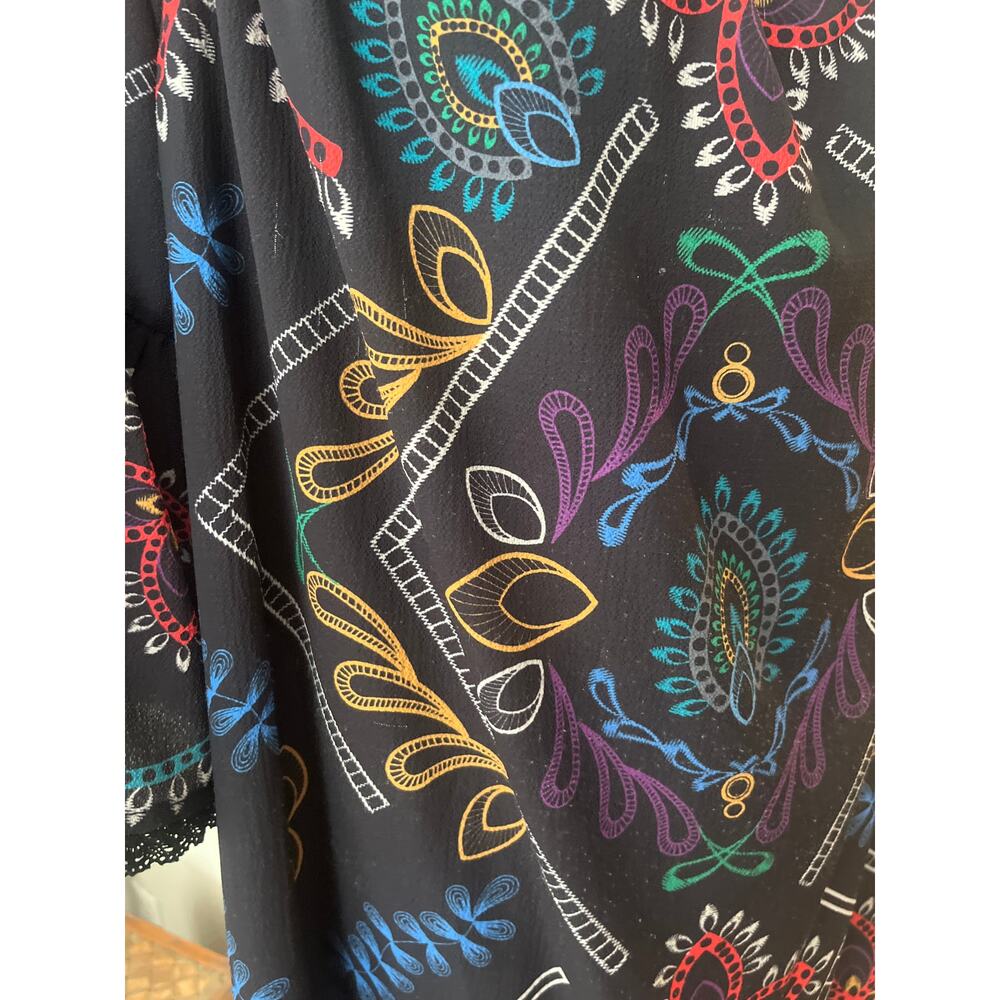 Flying Tomato brand off-the-shoulder embroidered tunic dress 1X - Picture 3 of 4